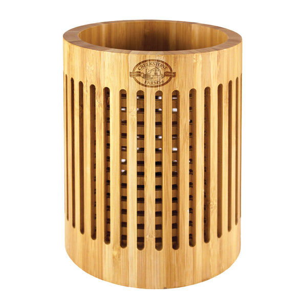 Bamboo Lattice Utensil Holder