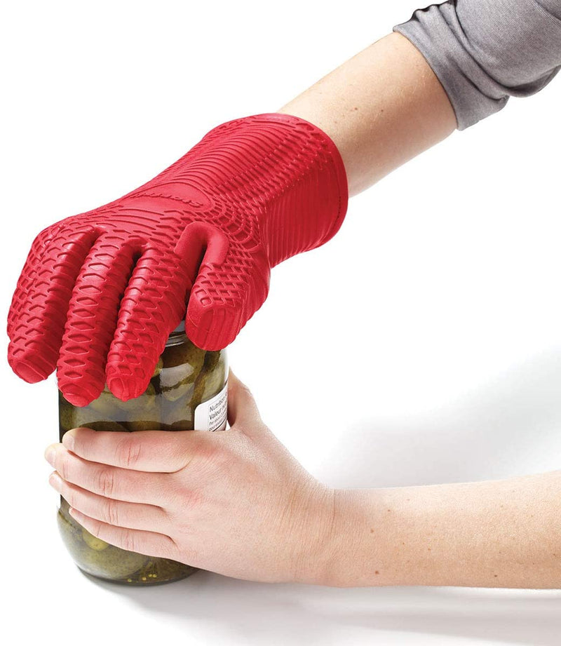 Oven Glove Silicone Red