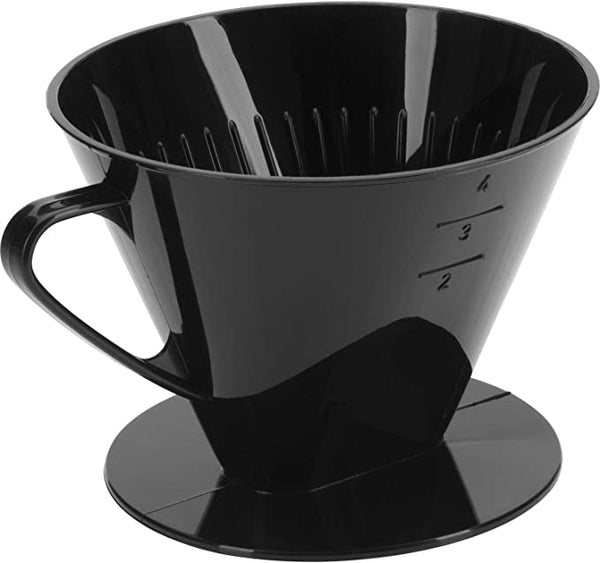 Coffee Filter Plastic Cone - Black